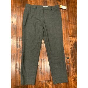 Hugo Boss Gray Micro Check Tapered Leg Dress Pants, Size 14